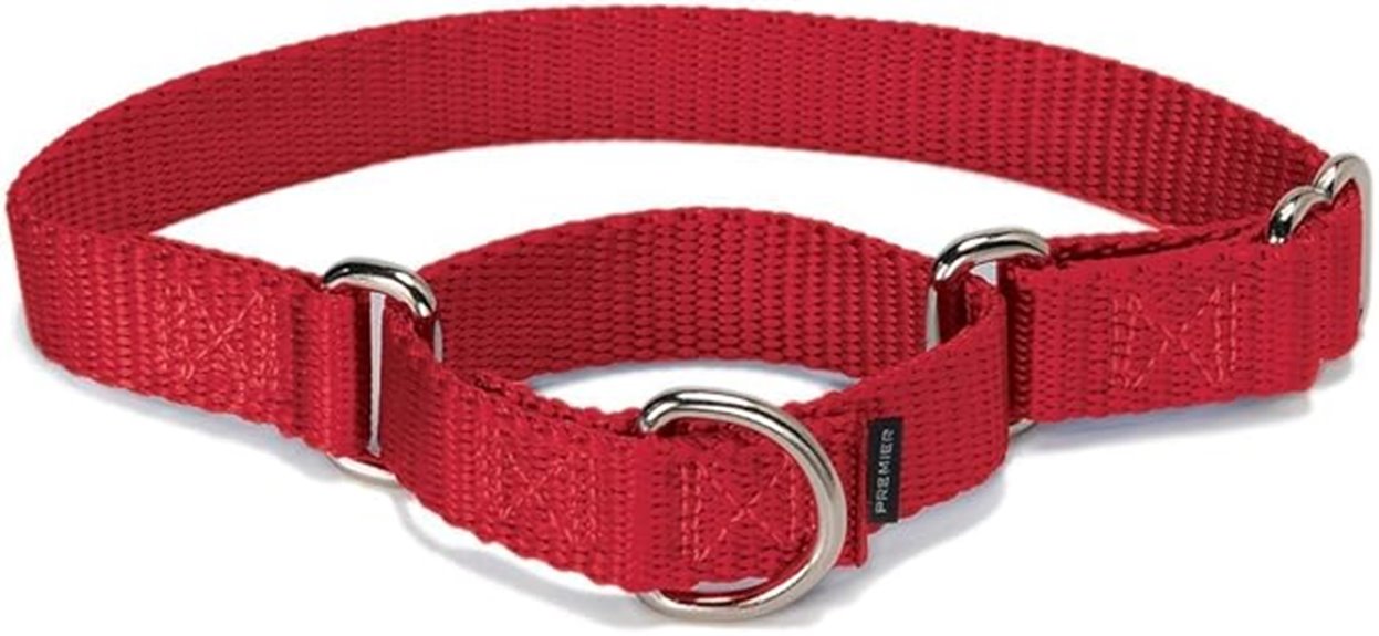 adjustable medium red collar