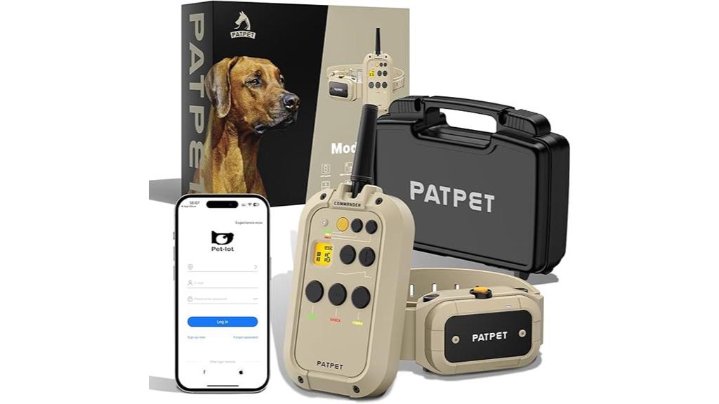 app controlled dog training collar