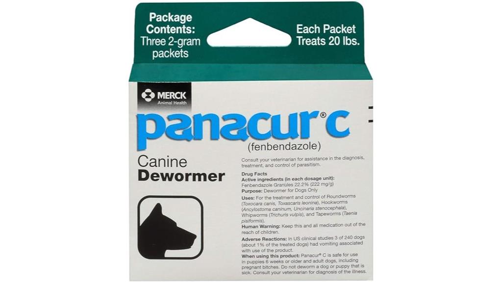 canine dewormer fenbendazole 2g