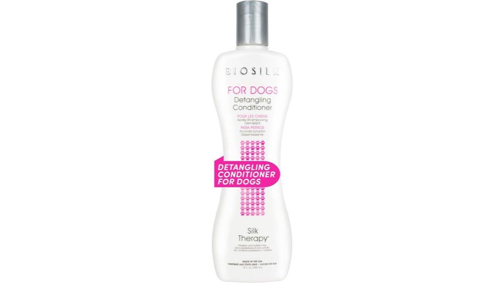 dog detangling silk conditioner