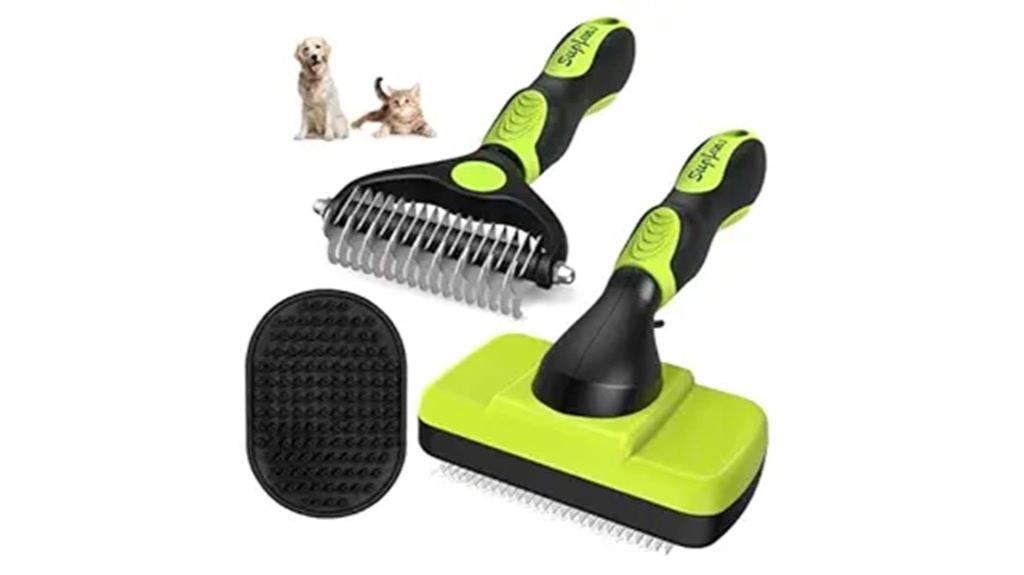 dog grooming brush set