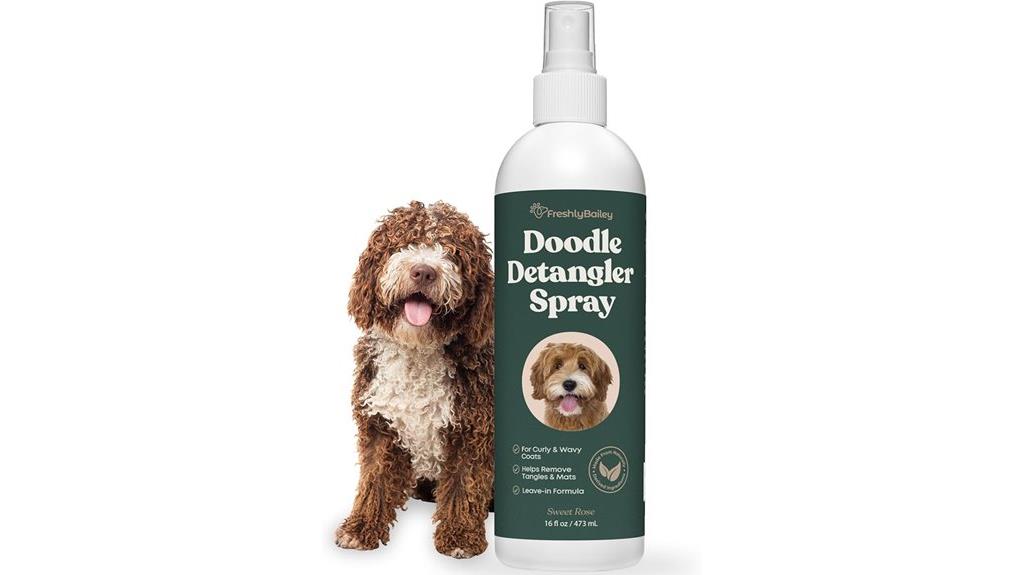 dog grooming detangler spray