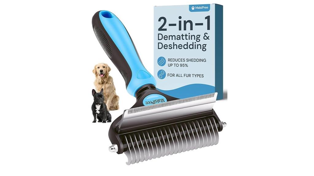 dual purpose dog grooming tool