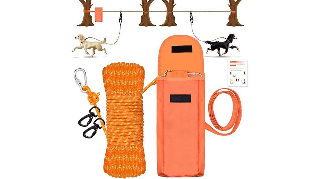 durable camping dog cable