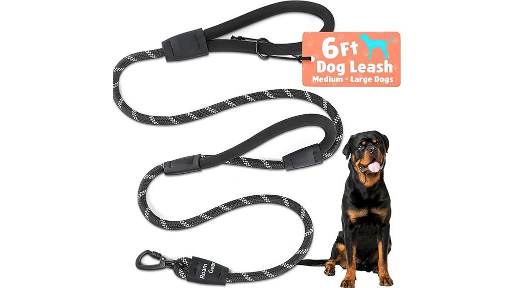 durable padded dog leash