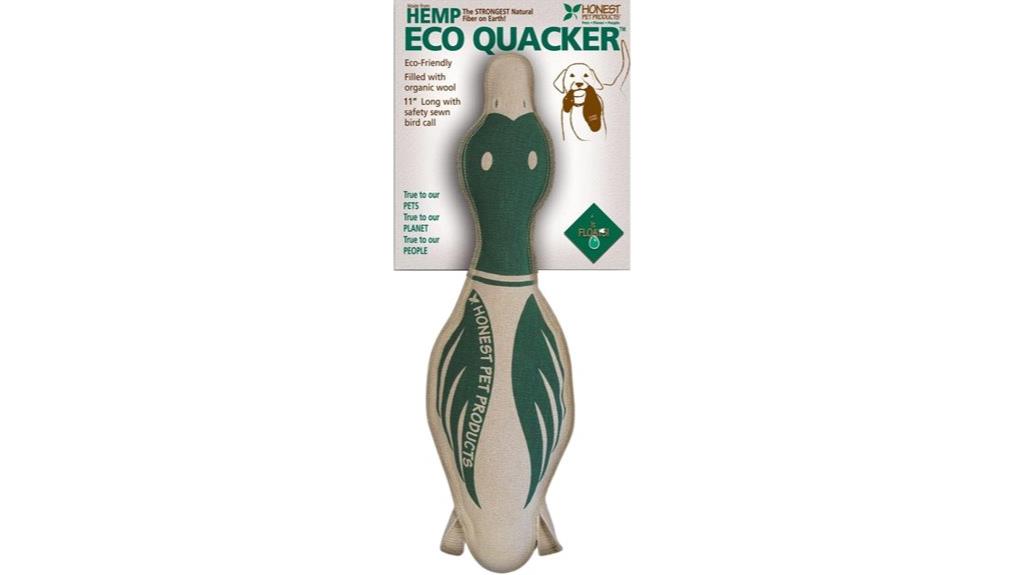 eco friendly duck dog toy