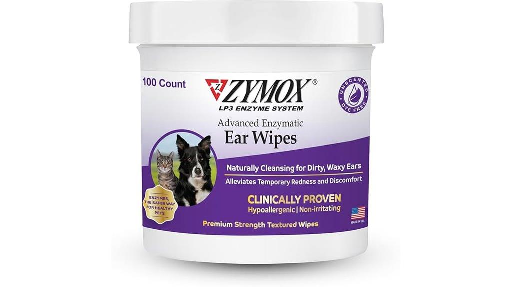 enzymatic ear wipes pets