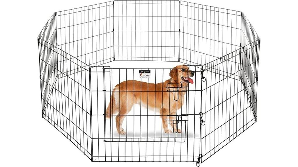 foldable metal pet playpen