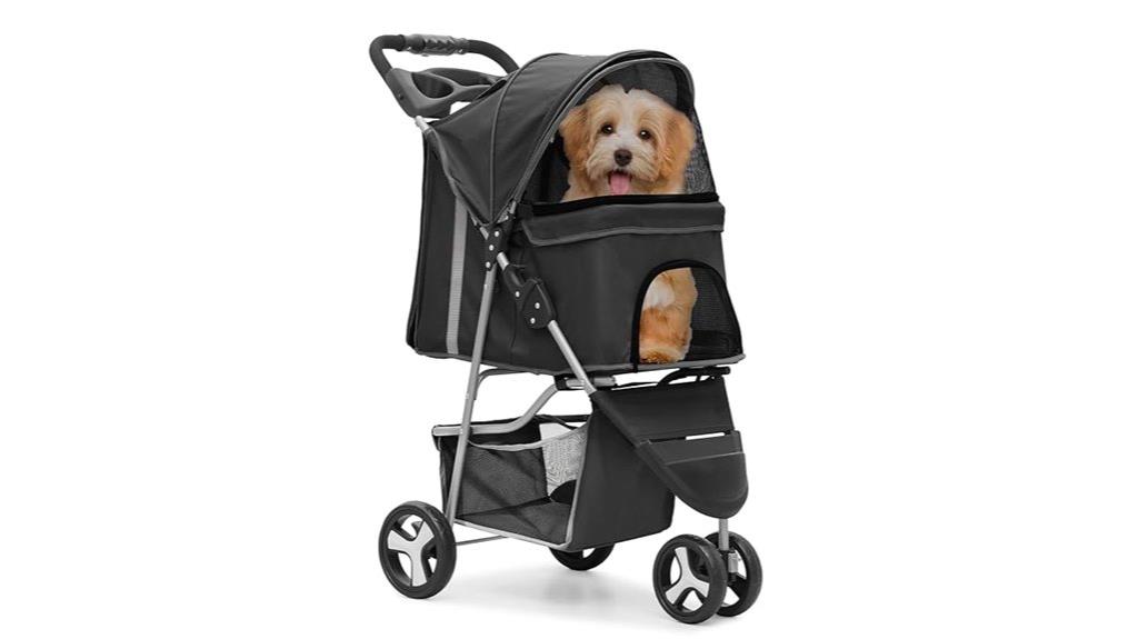 foldable pet stroller design