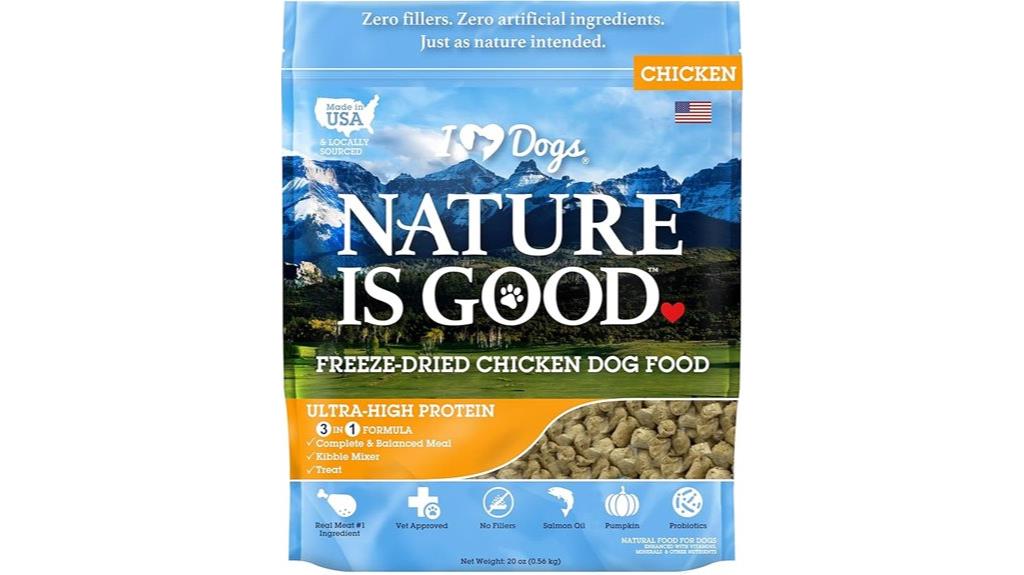 freeze dried chicken dog food