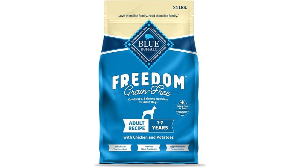 grain free dog food bag