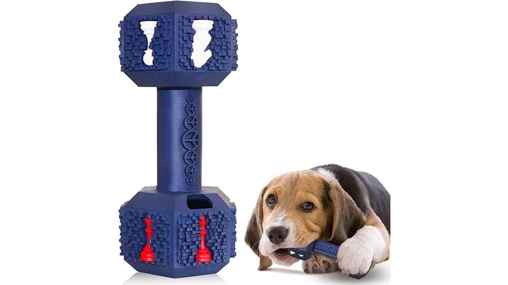 indestructible rubber dog toy