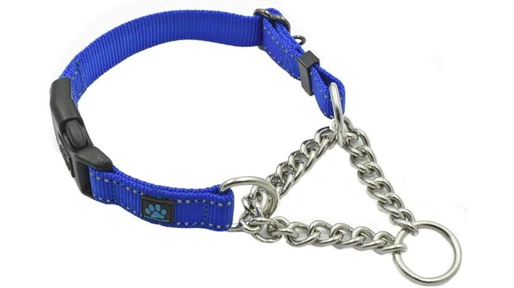 large blue martingale collar