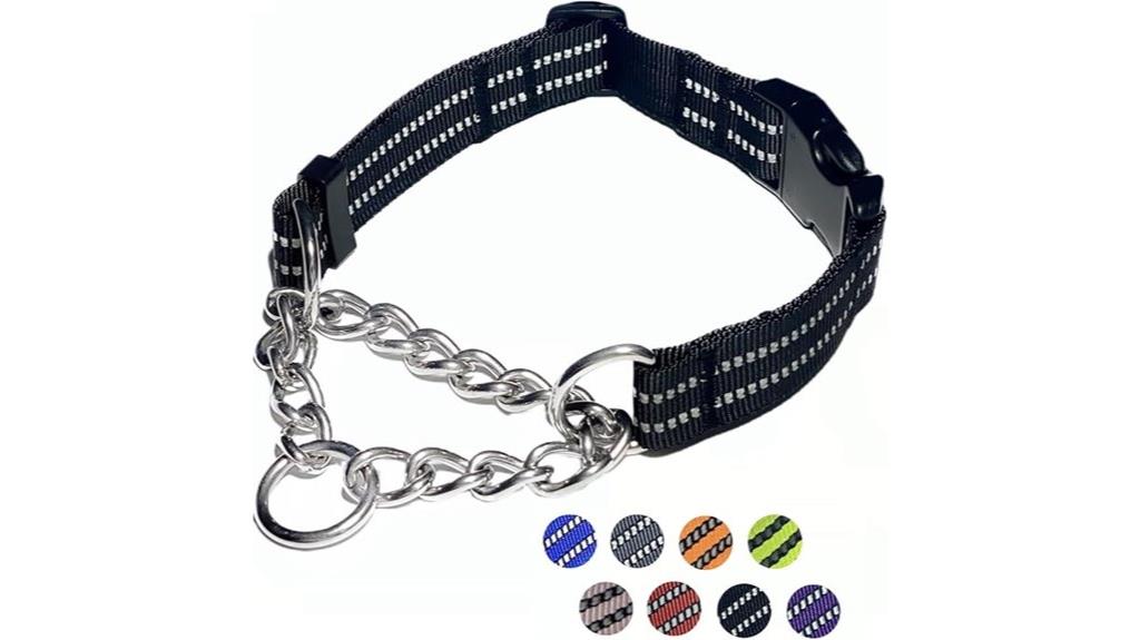 martingale collar with chain