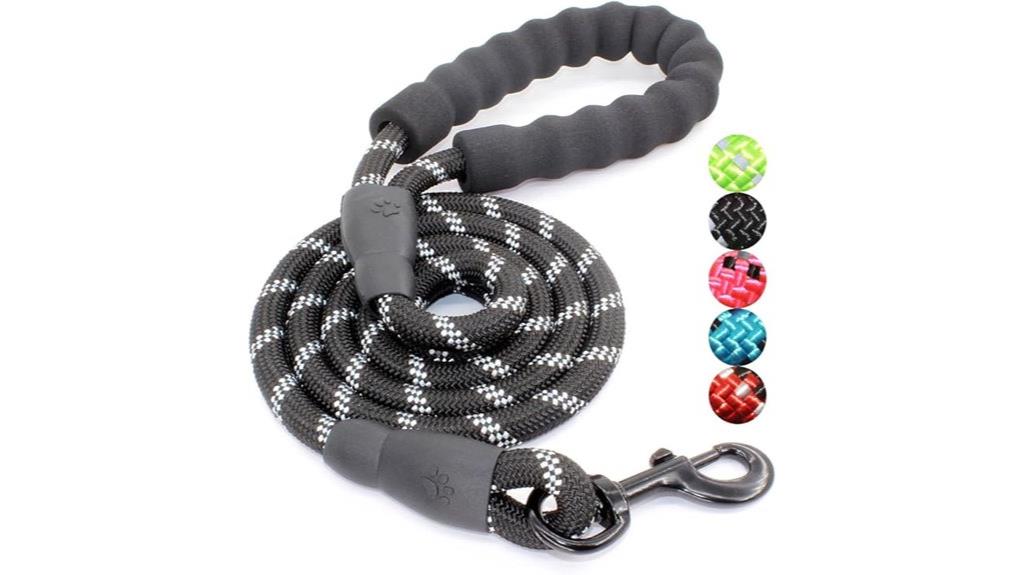 padded handle dog leash