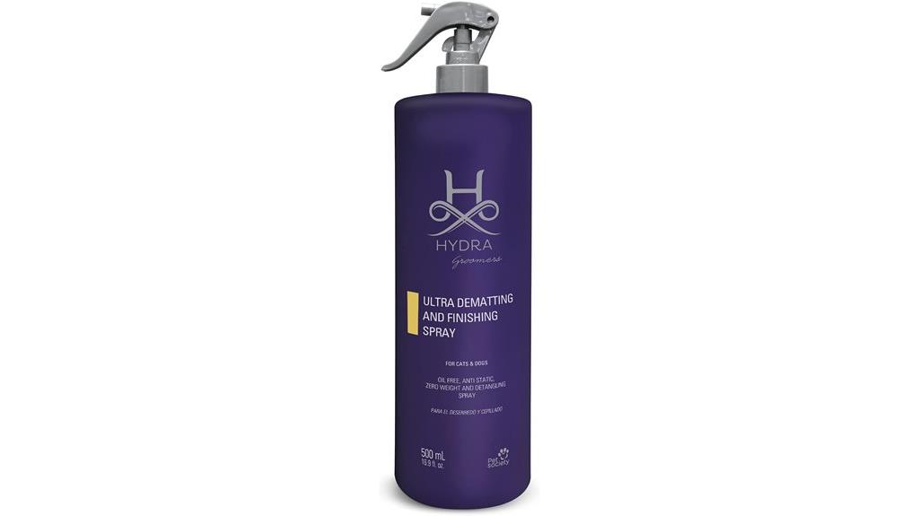 pet dematting finishing spray