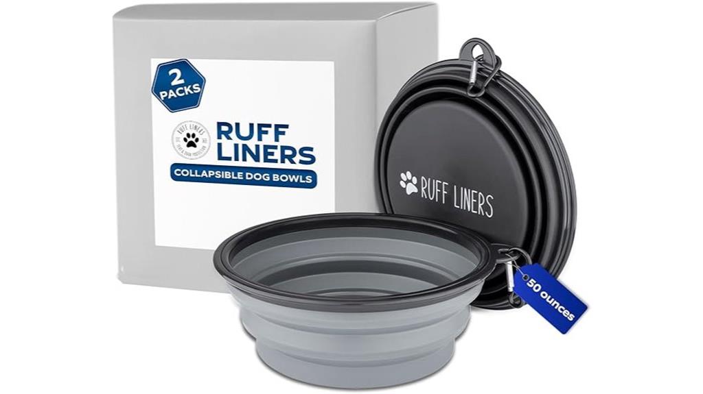 portable collapsible pet bowls