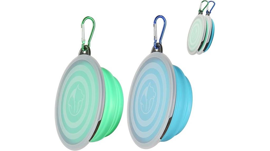 portable pet feeding bowls