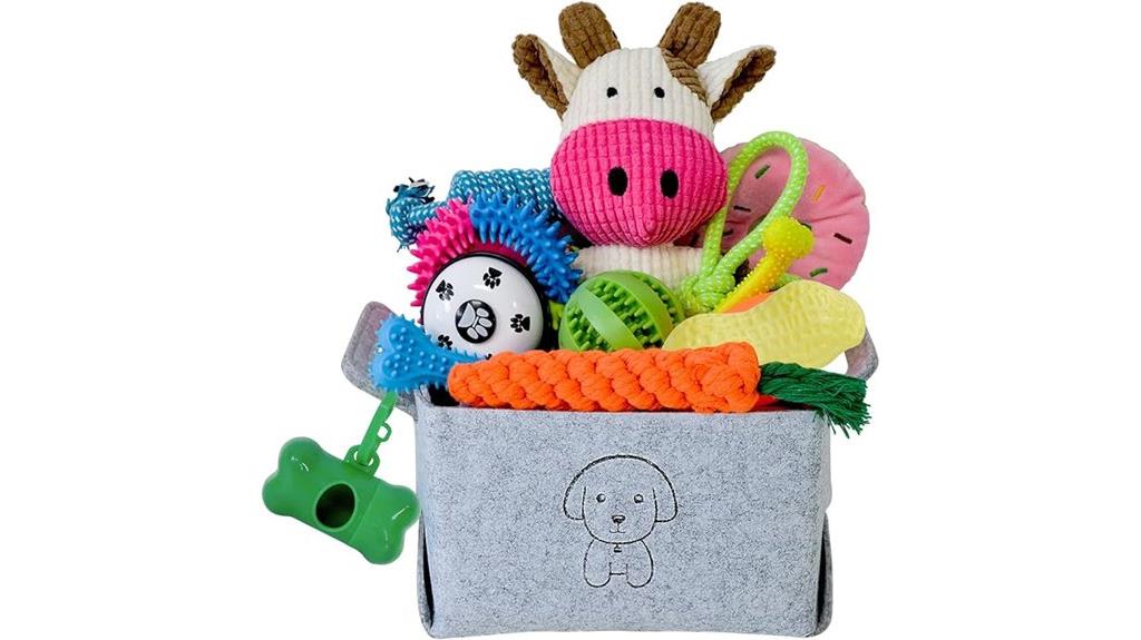 puppy chew toys set