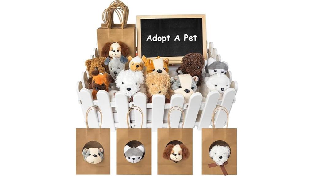 puppy party favor set