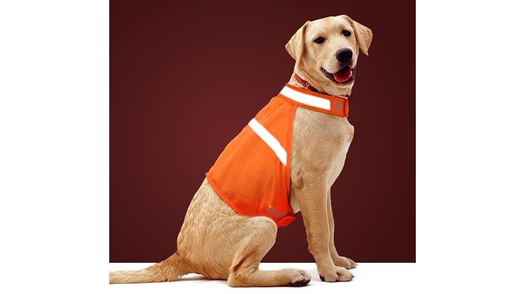 reflective safety dog vest