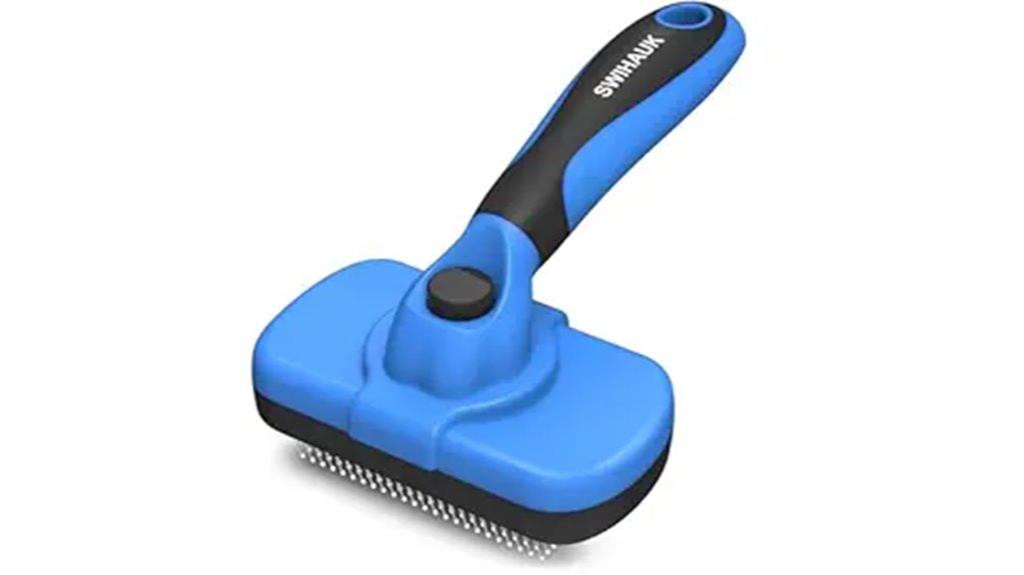 self cleaning pet grooming tool