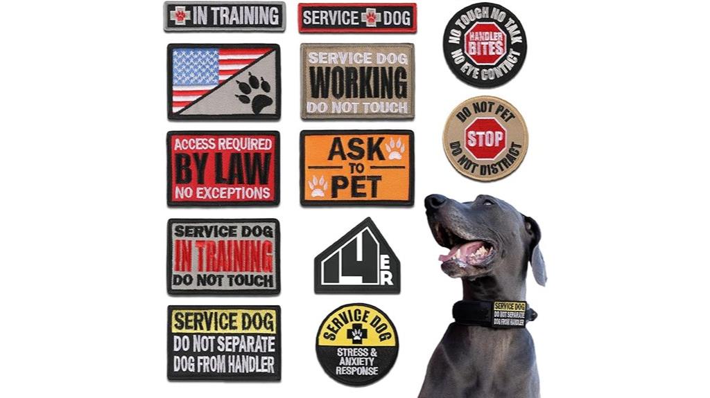 service dog patch set