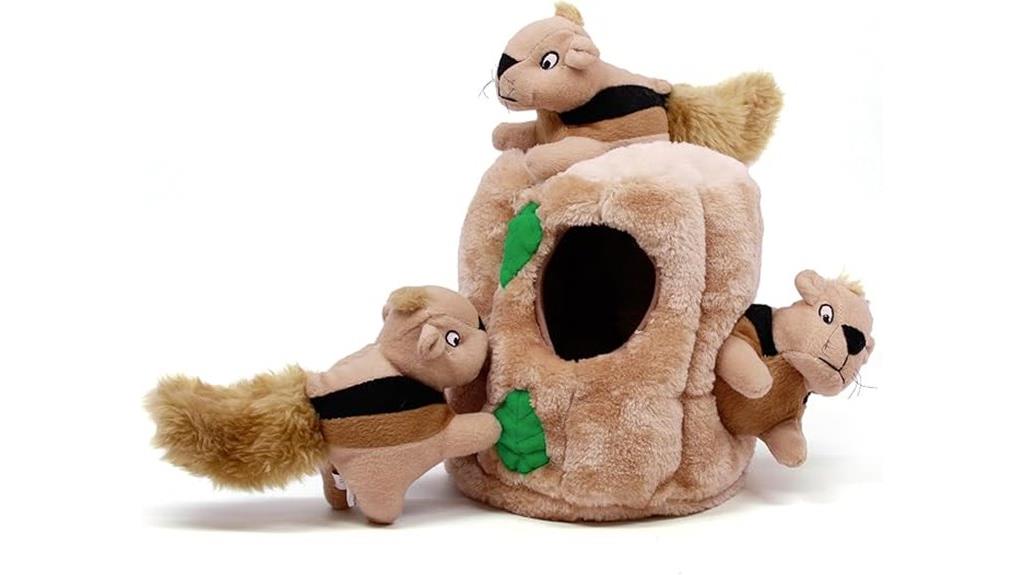 squirrel plush dog puzzle