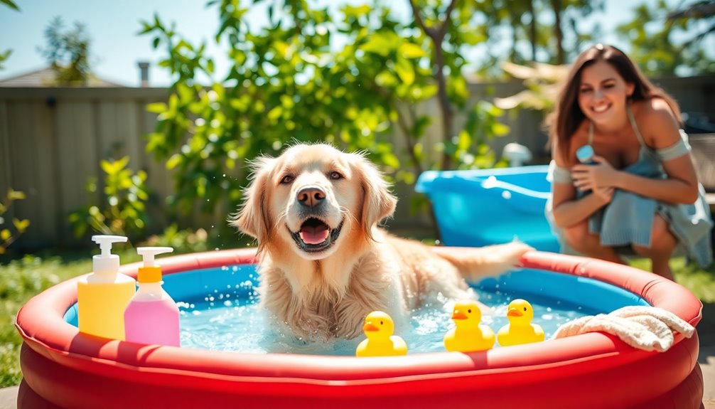 stress free dog bathing tips