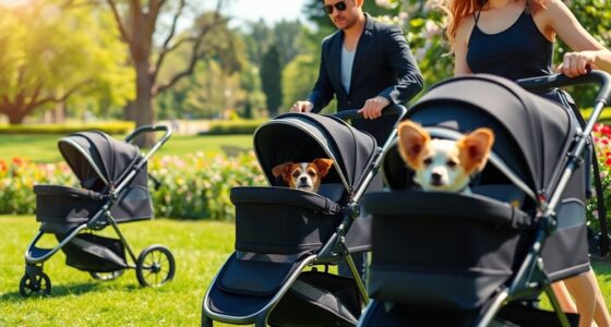 stylish and comfortable dog strollers