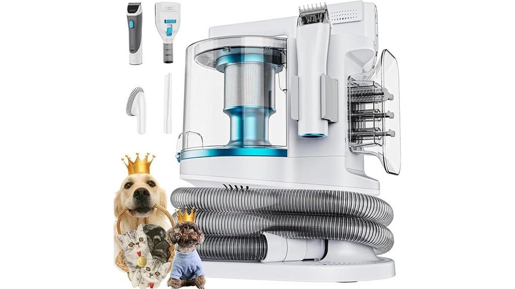 vacuum pet grooming kit