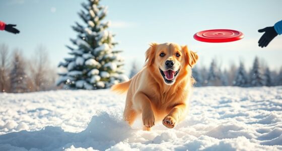 active dogs in winter