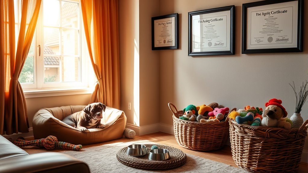 dog friendly home setup