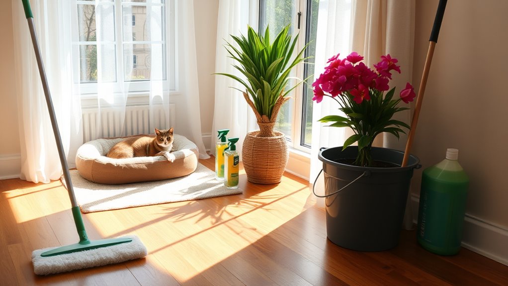 pet friendly deep cleaning tips