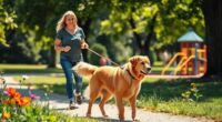 polite dog walking training