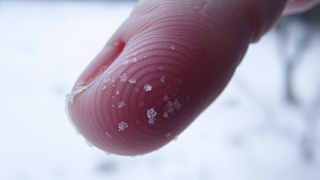 severe cold skin damage
