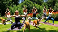 yoga poses with dogs
