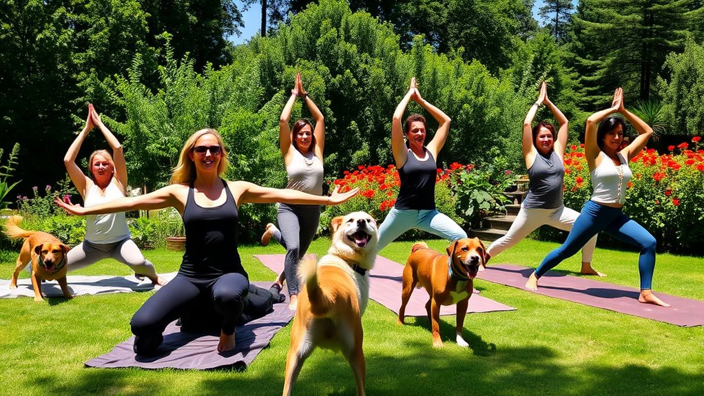 yoga poses with dogs