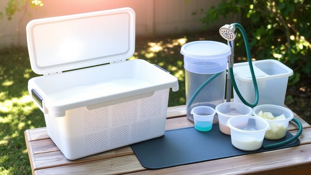 affordable diy bath station