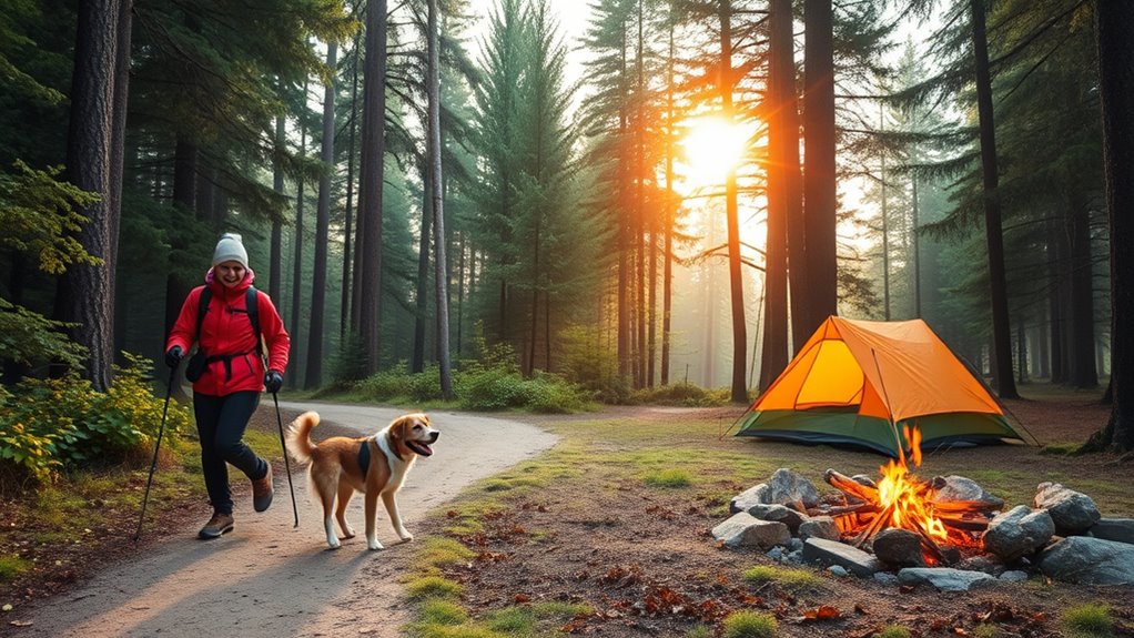 choose suitable trail and campsite