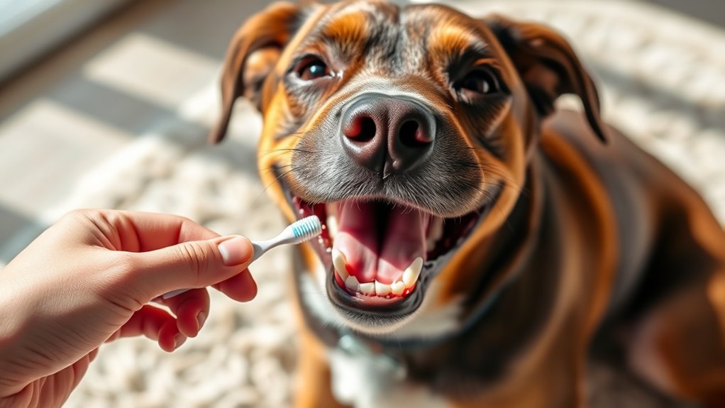 consistent dog dental routine