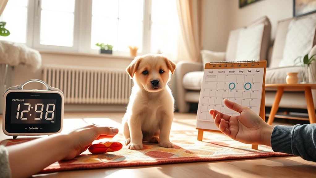 consistent routine for potty training