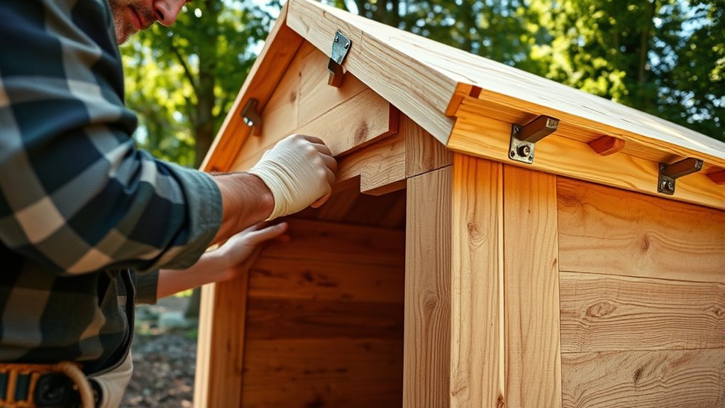 construct durable weatherproof shelter