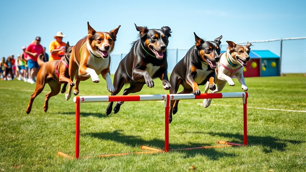 dog racing obstacle course