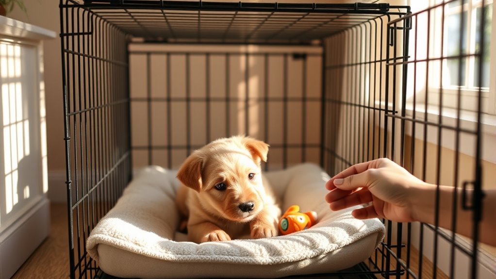 gradual crate training patience