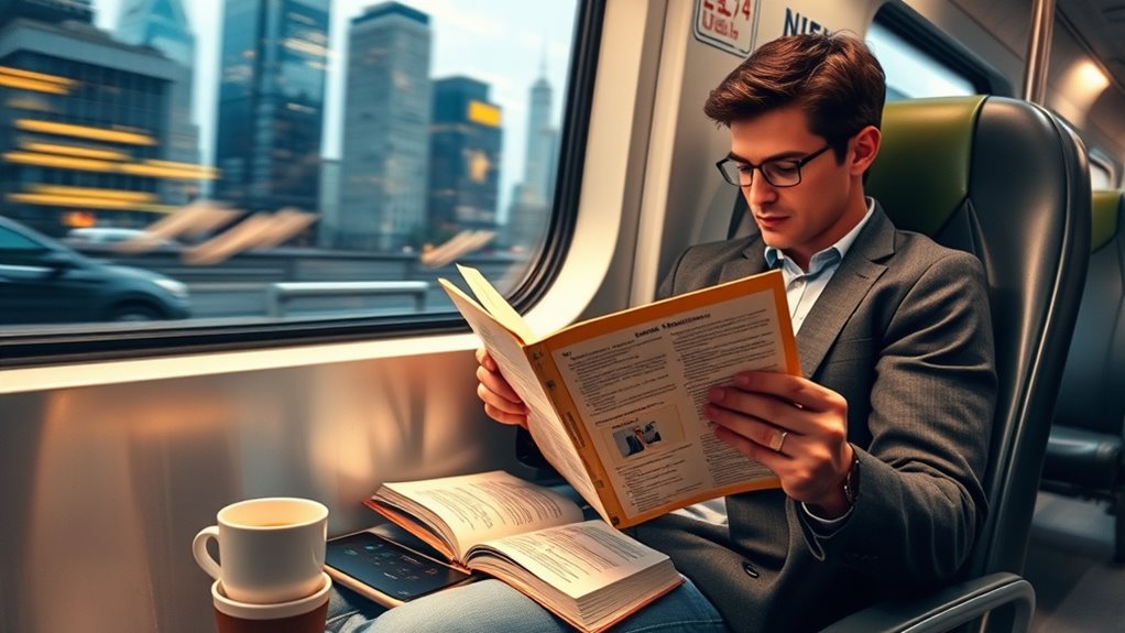 maximize learning during commutes