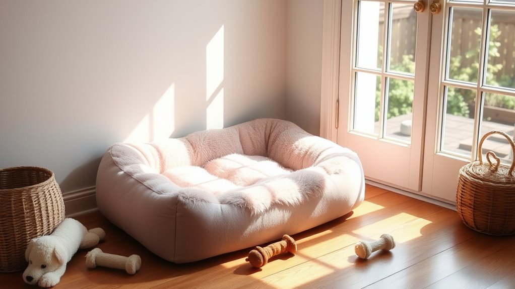 optimal dog bed placement