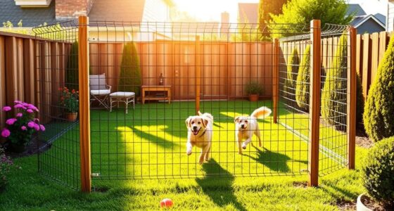 outdoor dog run construction