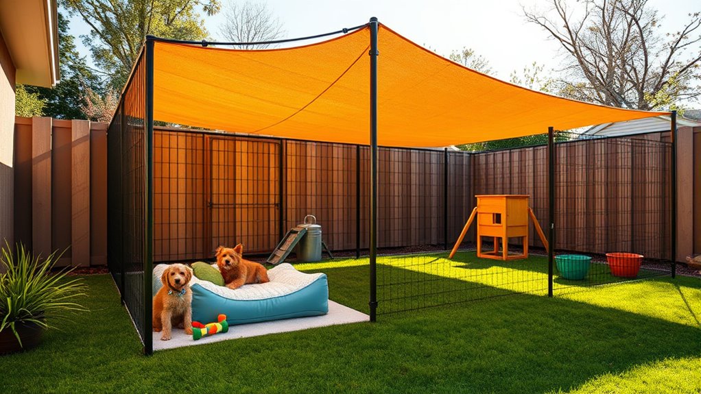 outdoor dog space enhancements