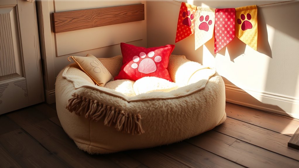 personalized decorative dog bed